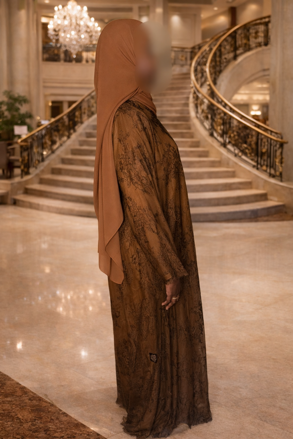 Lacy abaya